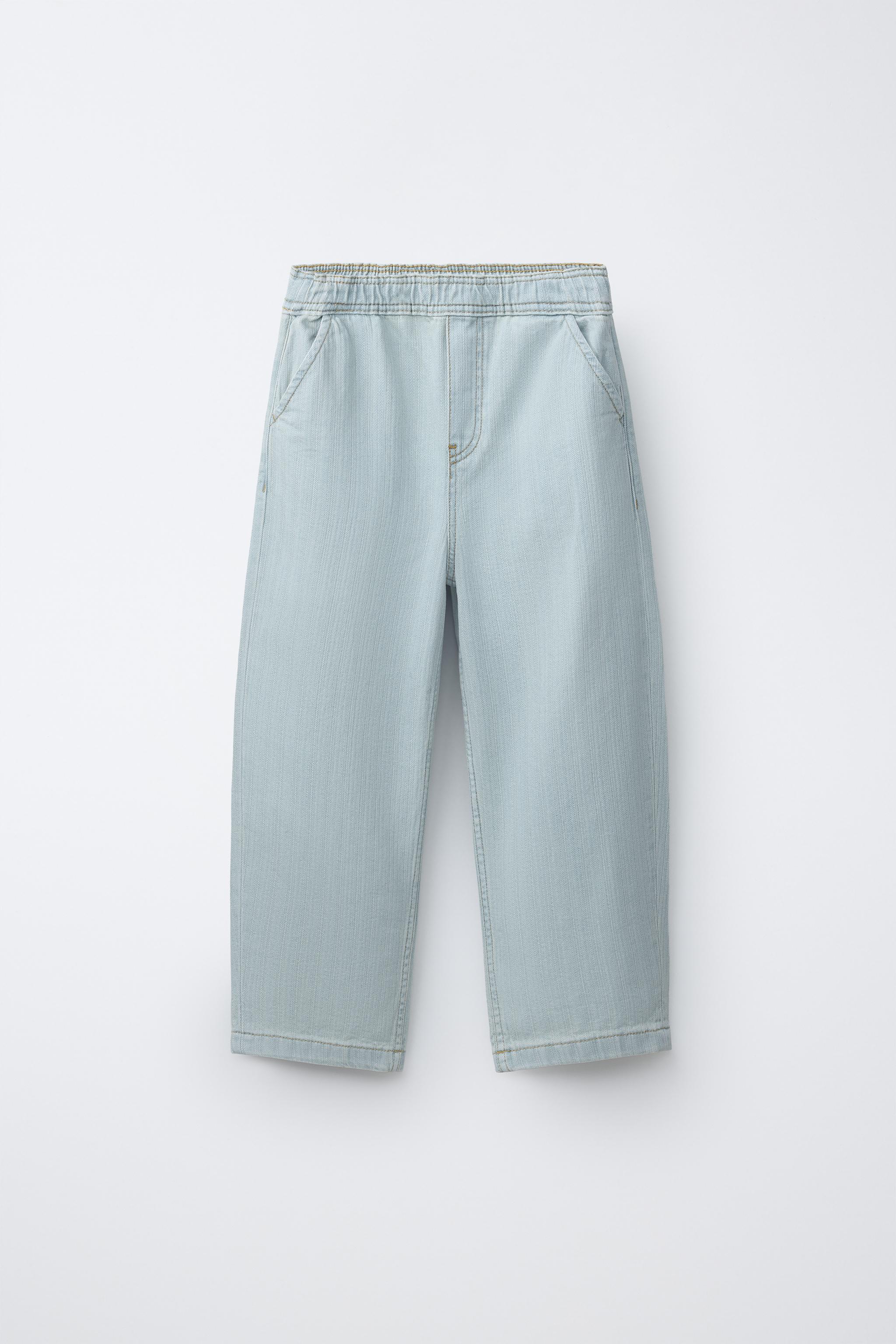 JACQUARD BALLOON JEANS